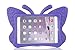 HCHA iPad 2 3 4 Kids Proof Case Shockproof Light Weight EVA Foam Protective Cover Case for Kids Carrying Handle Friendly Case for Apple iPad 2 / 3 / 4 9.7 Inch (Butterfly Purple)