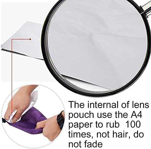 Cwatcun 4 Pack Lens Pouch Set, Camera Lens Case Bag with Thick Protective Neoprene, for Canon Nikon Sony Pentax Olympus Panasonic Fuji Sigma DSLR SLR Camera Lens (Size Small, Medium, Large, X Large)