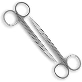 SURGICAL ONLINE Iris Scissors Curved &amp; Straight 4.5" - Precision Cutting for Surgical &amp; Dental Use