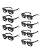 SUNOVELTIES 10 Pack Pixeled Sunglasses Bulk Miner Pixel Theme Party Glasses 8 Bit Mosaic Gamer Photo Props for Adults