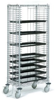 Nexel Tray Truck, Chrome Finish, 21"W x 30"L x 68"H