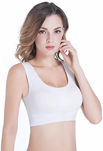 lttcbro Seamless Yoga Bra Wirefree Sleep Bra Cami Bra with Removable Pads Zero Feel Bralette (for A-D Cups)