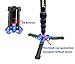 Koolehaoda Professional Camera Aluminium Monopod & Ballhead with Folding Three Feet Support Stand For DSLR Camera .Max Height :177cm / 69.7 inch.