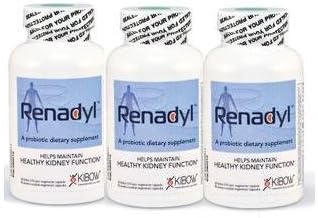 Renadyl (formerly named Kibow Biotics) for Kidney Health (THREE BOTTLES = THREE MONTH SUPPLY) Brand: Kibow Biotech by Kibow Biotech