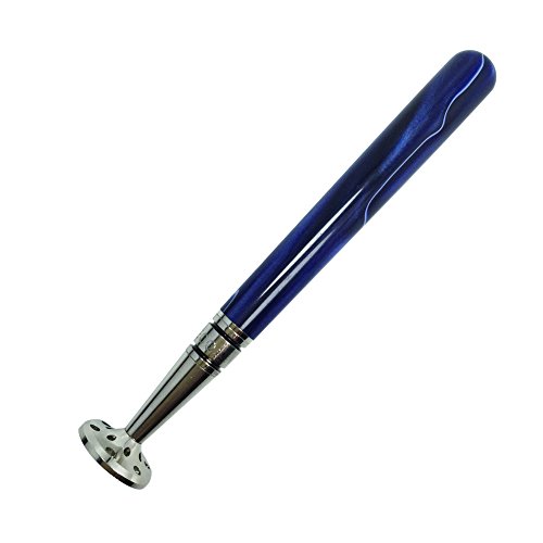 FULUSHOU 2 In 1 Club Type Tobacco Pipe Metal Pressure Bar Cleaning Tool Blue Acrylic Color , Baseball Bar Type