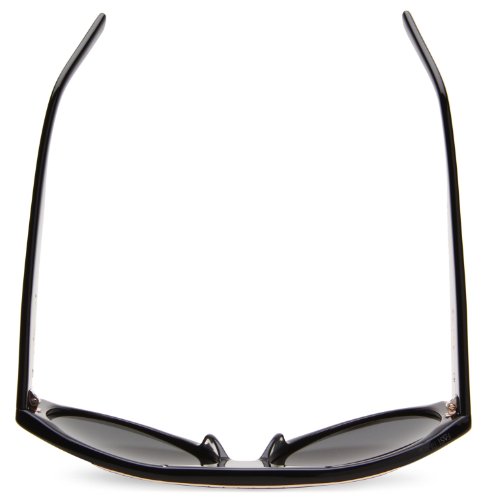 Sabre Fan Club SV72-1-1 Aviator Sunglasses,Black Gloss Frame/Grey Lens,One Size