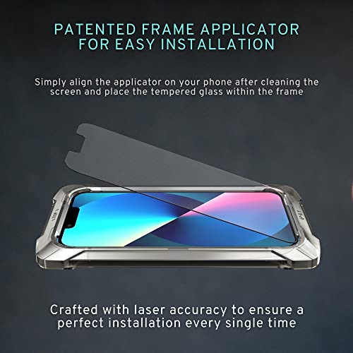 CASEBASE 2 in 1 iPhone 13 and iPhone 13 Pro Screen Protector Tempered Glass [6.1 inch display