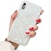 BOFTALE for iPhone X/XS Case,5.8 Inch,Girls Women Sparkling Shiny Soft TPU Silicone Back Cover Cute Slim Fit Glitter Pearly-Lustre Translucent Shell Pattern Protective Phone Case (Colorful)