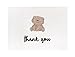 Cute Woodland Animal Thank You Cards and Gray Self Seal Envelopes 36 Pack - Opie's Paper Company