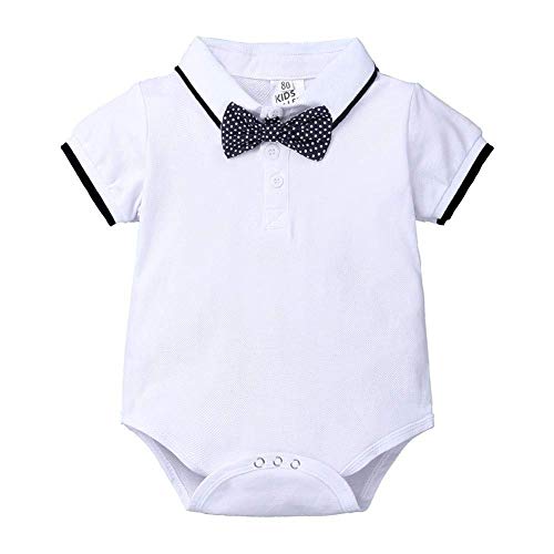 OwlFay Baby Peuter Jongens Outfits Set Pasgeboren Baby Kleding Heren Pak Romper + Jarretje Shorts + Strikje 3 STKS… - Image 3