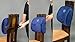 Smart Lumbar Support Back Cushion Pillow - for Lower Back Pain Relief, Everlasting Comfort, Ergonomic 3-Strap System (Midnight Blue)