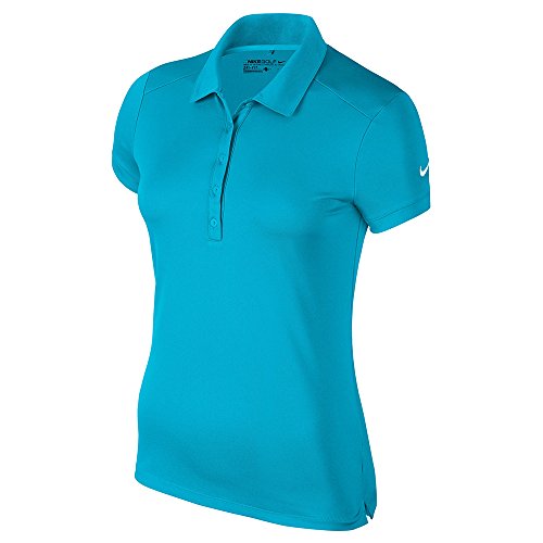 NIKE Victory Solid Golf Polo 2017 Women Light Blue Fury/White XX-Large