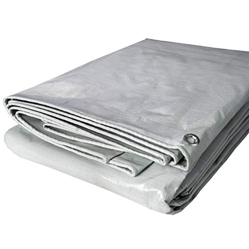 HydraTarp 20ft X 40ft Heavy Duty Waterproof Tarp 14mil Thick White