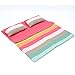 New York Doll Collection Dolls Bedding Striped Pattern Reversible Twin Doll Sleepover Bag- Multi colored stripes Fits for 18” Inch Dolls
