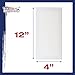 U.S. Art Supply 4 x 12 inch Stretched Canvas for Painting, 12oz Triple Primed, 6-Pack - Professional Artist Quality White Blank 3/4