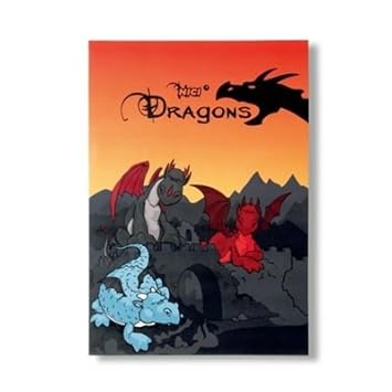 34125 - NICI - Dragons - Notizblock Drachen Papier, A5 rechteckig