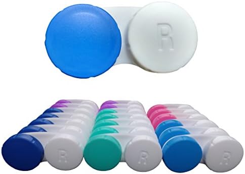Contact Lens Case (20 Count) Value Pack by Comfort Contacts - Great for Travel, Protect Your Vision and Prevent Eye Infections - Durable &amp; Easy to Use!