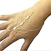 Geerier Women Multilayer Hand Harness Finger Bracelets