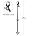 SEGMINISMART Dog Bells for Potty Training, PowPetie Dog Bell Training Your Puppy The Easy Way - 5 Extra Large Loud 1.4 Bell, Black Nylon, Adjustable Length for Small, Medium and Large Dogs