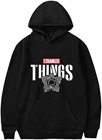 Herqw61 Unisex Stranger Things 3 Netflix Movie Poster Hoodie Hip Hop Fans Gift Sweatshirt Women and Men
