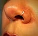 Tiny Sterling Silver Fake Nose Ring No Piercing Needed