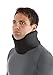 Orthopedic Cervical Collar Medical Device Neck Support - Helper Brace Cervical Collar Holder Neck, Pediatric Protector Nerve Pillow for: Women, Men, Childs. 100% Cotton Material (Black Large)