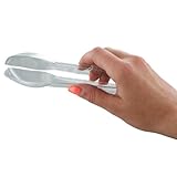 Set Of 4 Clear Plastic Food Service Tongs. Durable, Dishwasher Safe