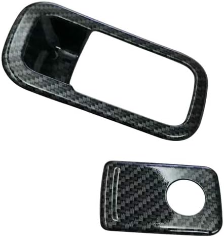 TOFITT Carbon Fiber Color Car Accessories Interior Glove Box Container Storage Box Door Handle Cover Trim for Volkswagen Atlas Teramont 2017 2018