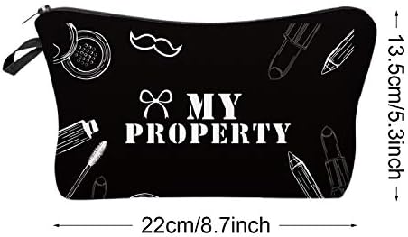 10 Pieces Letters Makeup Bags Cosmetic Pouch Travel Zipper Cosmetic Organizer Toiletry Bag Printing Pencil Bag for Women Girls Supplies Christmas (Black and White Style) 3 10 Pieces Letters Makeup Bags Cosmetic Pouch Travel Zipper Cosmetic Organizer Toiletry Bag Printing Pencil Bag for Women Girls Supplies Christmas (Black and White Style)