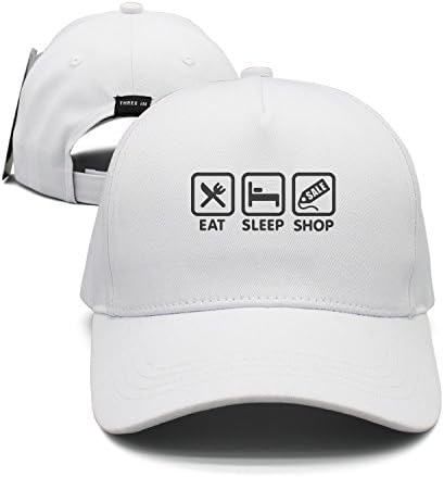 JGHJOQ Eat Sleep Shop Mens' Fashion Snapback Hat
