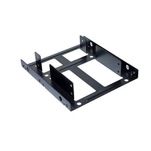 Dual Ssd Mounting Bracket Kit 2 5 To 3 5 Drive Bay Hdd Ssd Bracket Converts 2 5 Hard Drive To 3 5 Desktop Hard Drive Bay Mounting Bracket Adapter Pricepulse