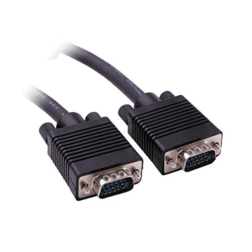C&E CNE63127 Standard 15-Pin VGA Male to VGA Male Cable, 6-Feet