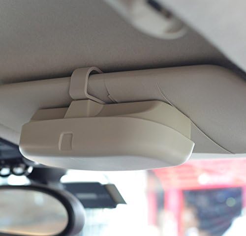 Details about Grey ABS Car Sun Visor Clip Glasses Case Sunglasses Holder Eyeglass Storage Box