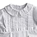 Baby Boys Christening Outfit, Pique Christening Baptism Long Sleeve (9 M) White
