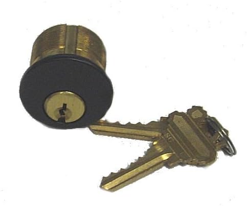 GMS M100 Replacement Mortise Cylinder for Schlage (Dark Brown Finish)