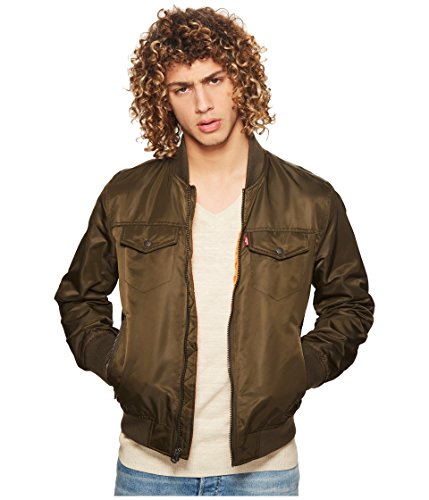 levi's men's varsity bomber trucker jacket