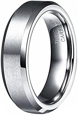 Free Engraving 6mm Tungsten Carbide Couple Rings High Polished Comfort Fit Wedding Band Customized