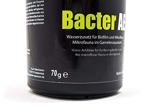 Glasgarten Bacter Ae Shrimp Tank Treatment (70G) | Nutrients For Live Freshwater Shrimp Food / Aquarium Water (Neocaridina, Amano, Red Cherry, Rili)