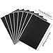 Wubao A4 Blackboard Wall Decals 7.8 by 11.8 Inches Vinyl Wall Boards Erasable Adhesive Chalkboard for Home Office Kitchen Decor, 8 PCS