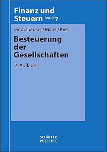 Besteuerung Der Gesellschaften Finanz Und Steuern Blaue Reihe Lehrbucher Amazon De Grobshauser Uwe Maier Walter Kies Dieter Bucher