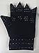 Arthritis Compression Gloves With Magnets Magnetic Therapy Gloves Semi Fingerless (Black)