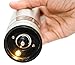 Best Pepper Grinder or Salt Grinder Mill – Premium Stainless Steel One-Handed Automatic Battery Operated Spice Shaker - Adjustable– With LED Light at Bottom
