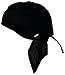 Black Headwrap Doo Rag and Sticker Durag Biker Skull Cap Bandana Hair Wrap Cotton