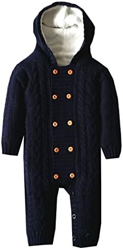 Canvos Baby Toddler Boys Girls Winter Warm One-piece Romper Hoodies