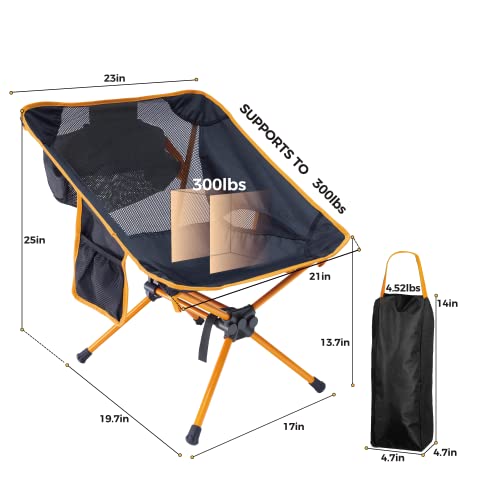 Ubon Compact Folding Camping Chair Lightweight Portable Backpacking