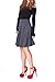 Simple Stretch A-line Flared Knee Length Skirt (M, Knee Charcoal)