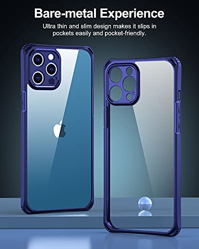 iPhone 12 Pro Max Phone Case - HOOMIL Shockproof Protective Phone Case Slim Thin Cover, Military Grade Drop Tested, Scratch Resistant, Ultra Slim Soft Case for iPhone 12 Pro Max 6.7 Inch, Sapphire