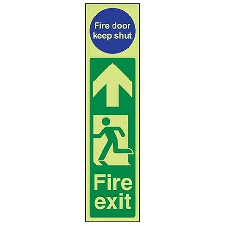 Vsafety Feuerlöscher-Schild AJ-G – Leuchtet Im Dunkeln, Kunststoff 1 Mm, 100x280 Mm Rot