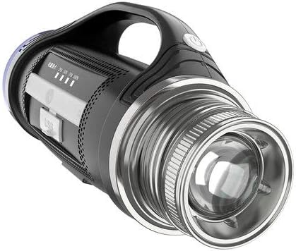 TYXZLF USB Night Fishing Light Blu-Ray Fishing Light Super Bright Light Flashlight Dual Light Source Xenon High Power Fishing