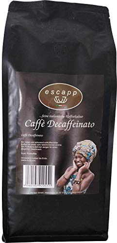 escapp Kaffee Decaffeinato koffeinfrei Arabica 1kg gemahlene Bohnen